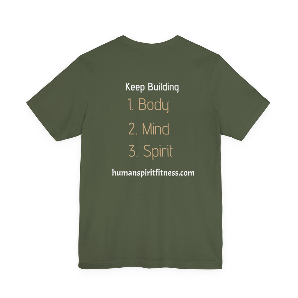 Human Spirit Fitness Unisex Tee - Body Mind Spirit Empowerment Shirt