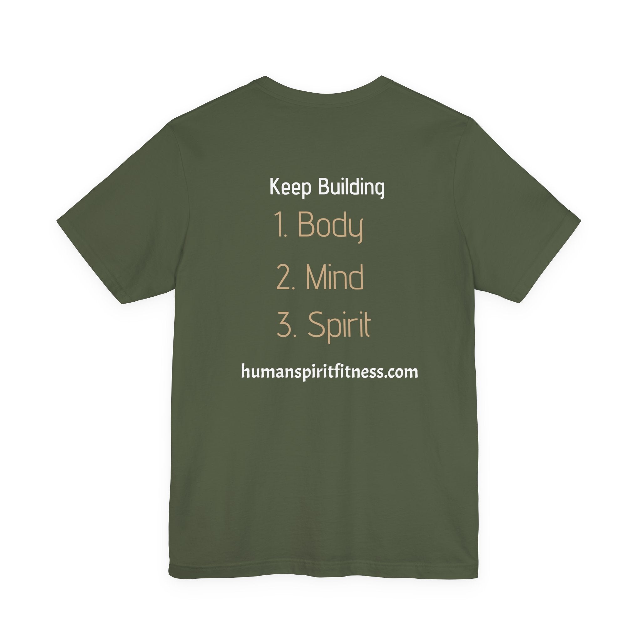 Human Spirit Fitness Unisex Tee - Body Mind Spirit Empowerment Shirt