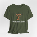 Human Spirit Fitness Unisex Tee - Body Mind Spirit Empowerment Shirt