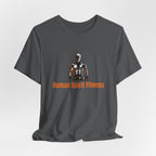 Fitness T-Shirt — "Human Spirit Fitness" with Muscular Figure & “Stronger Than Yesterday” Back Design