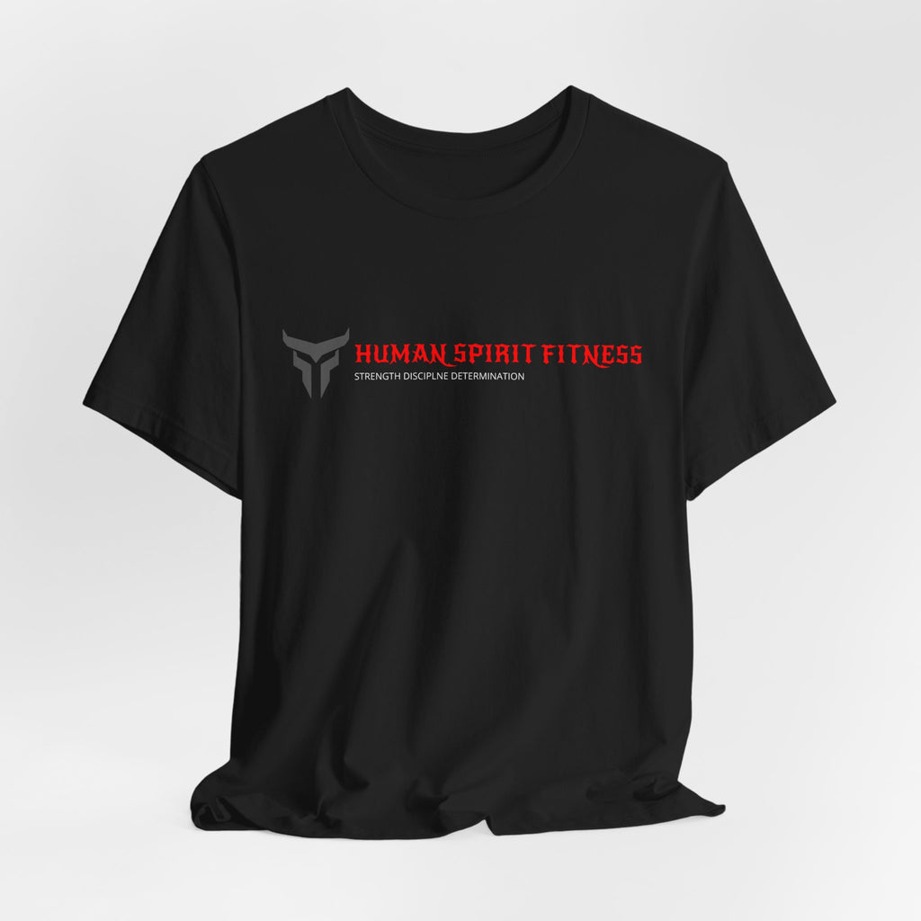 Fitness T-Shirt — "Human Spirit Fitness" Tee with "The Power of The Human Spirit" Back Design
