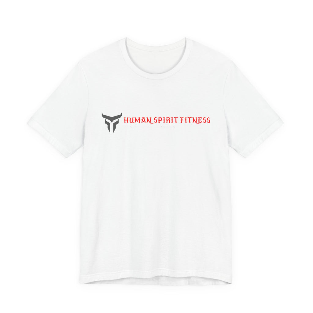 Fitness T-Shirt — "Human Spirit Fitness" Tee with "The Power of The Human Spirit" Back Design