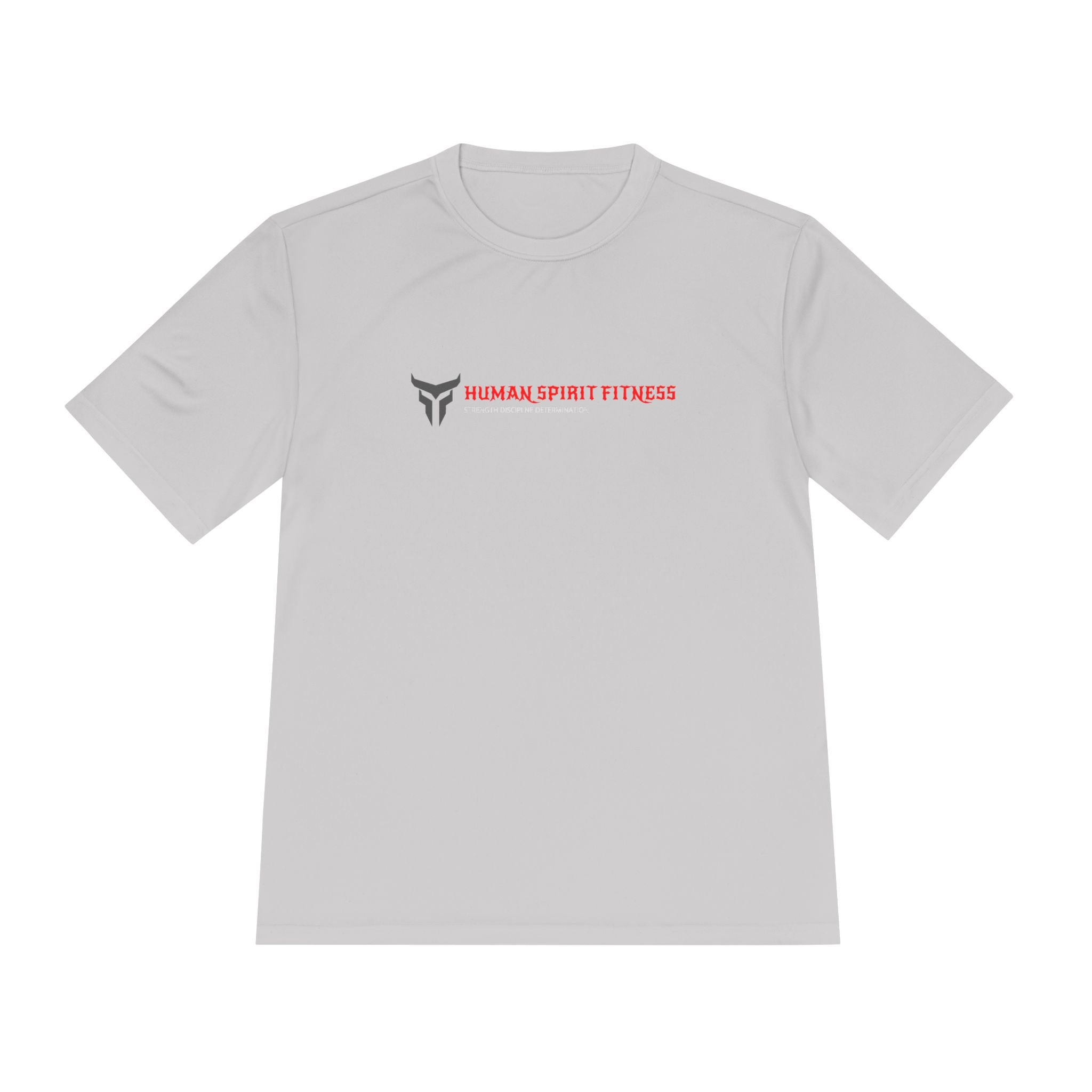 Human Spirit Fitness Moisture-Wicking Tee — "Raw Spirit Pure Power" Athletic Shirt