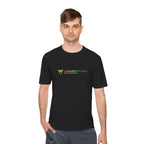 Unapologetically Strong Athletic Tee — Rainbow Pride Fitness Shirt