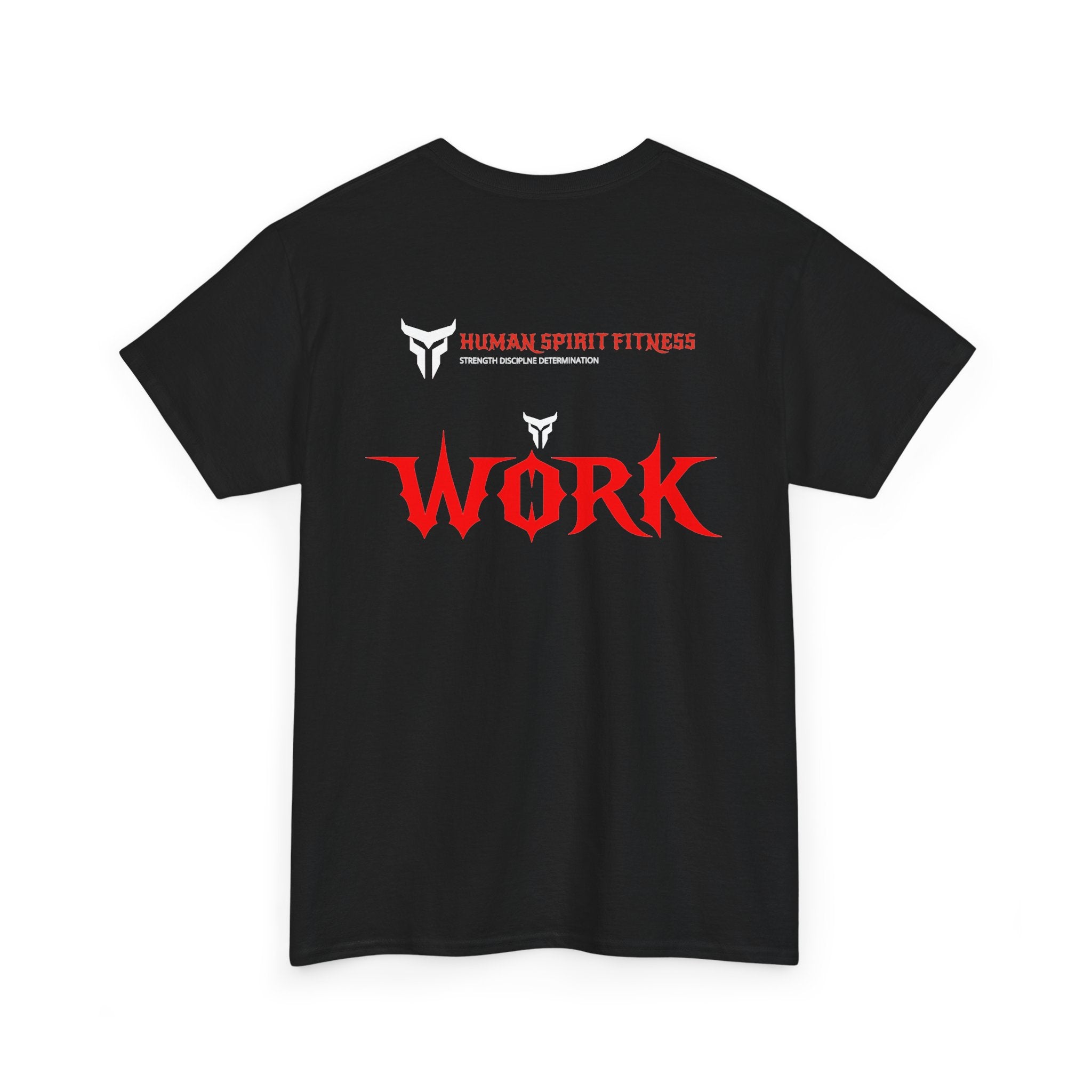 Workout T‑Shirt — 'Work' Spartan Spirit Fitness Gym Tee