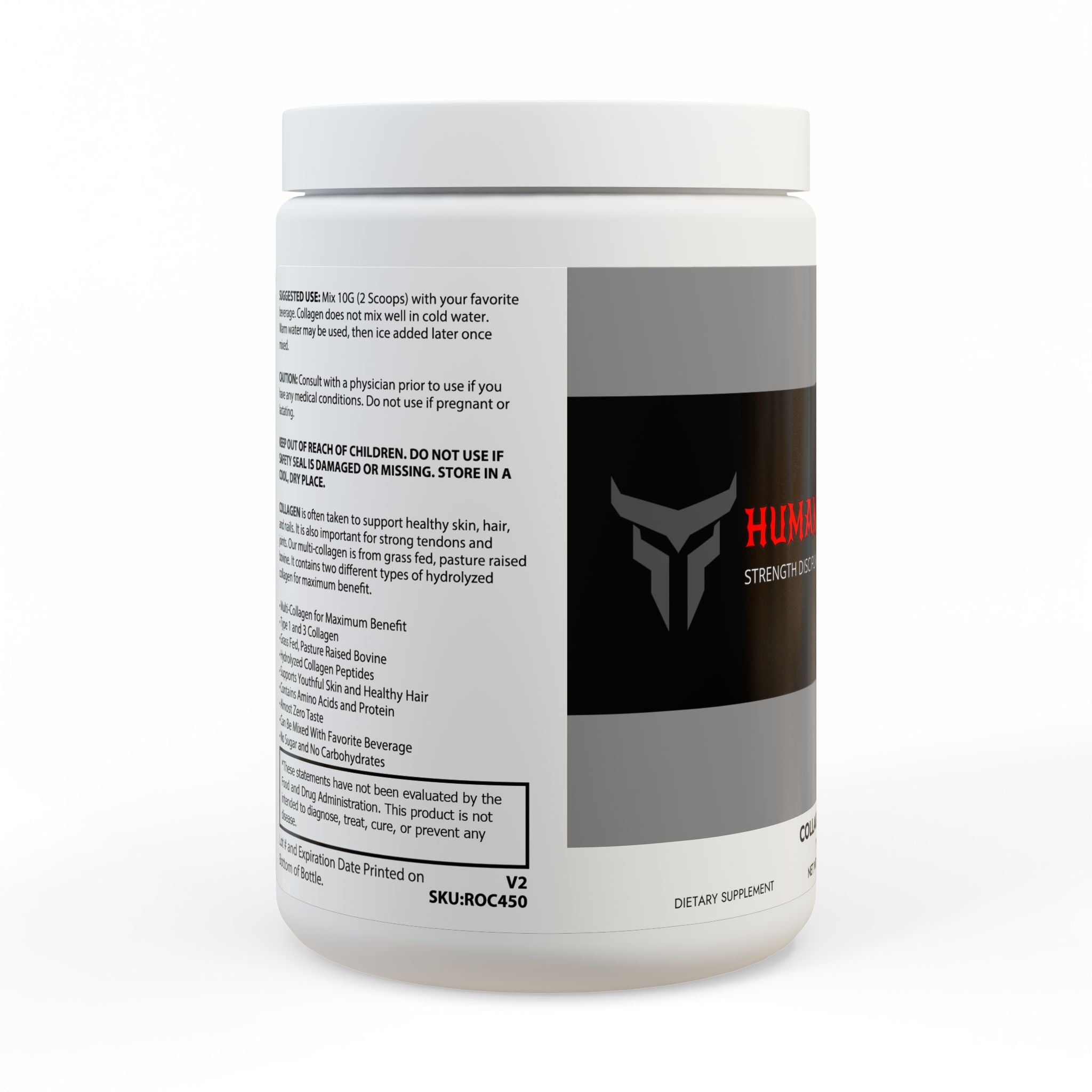 Collagen Peptides Type I & III Supplement (350g, 12.3oz)