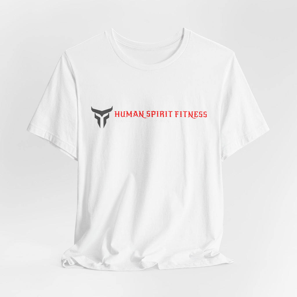 Fitness T-Shirt — "Human Spirit Fitness" Tee with "The Power of The Human Spirit" Back Design