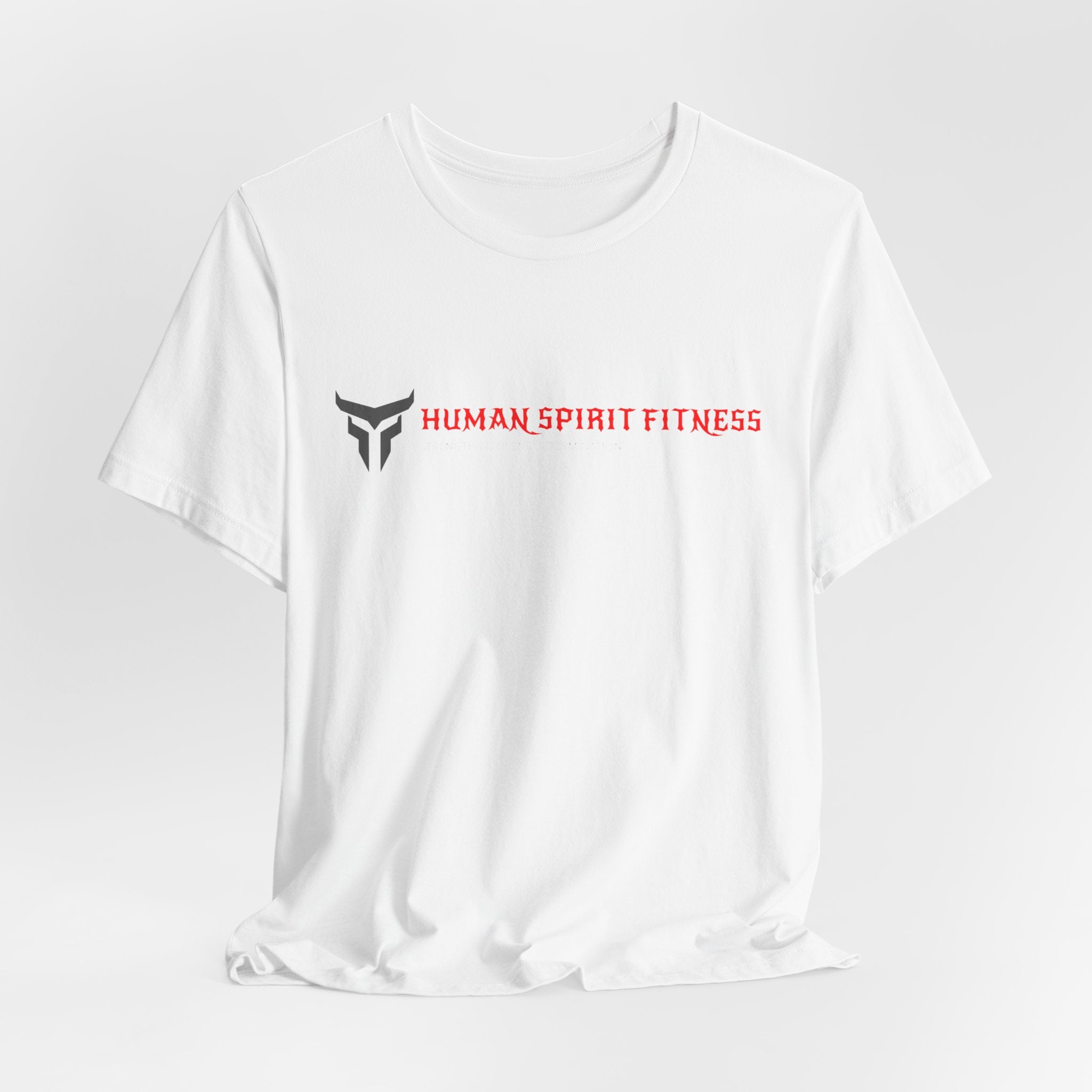 Fitness T-Shirt — "Human Spirit Fitness" Tee with "The Power of The Human Spirit" Back Design