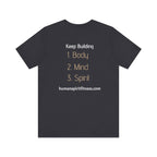 Human Spirit Fitness Unisex Tee - Body Mind Spirit Empowerment Shirt