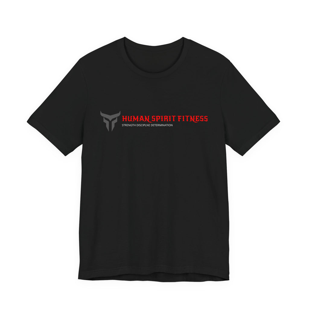 Fitness T-Shirt — "Human Spirit Fitness" Tee with "The Power of The Human Spirit" Back Design