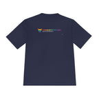 Unapologetically Strong Moisture-Wicking Tee — Rainbow Pride Fitness Shirt