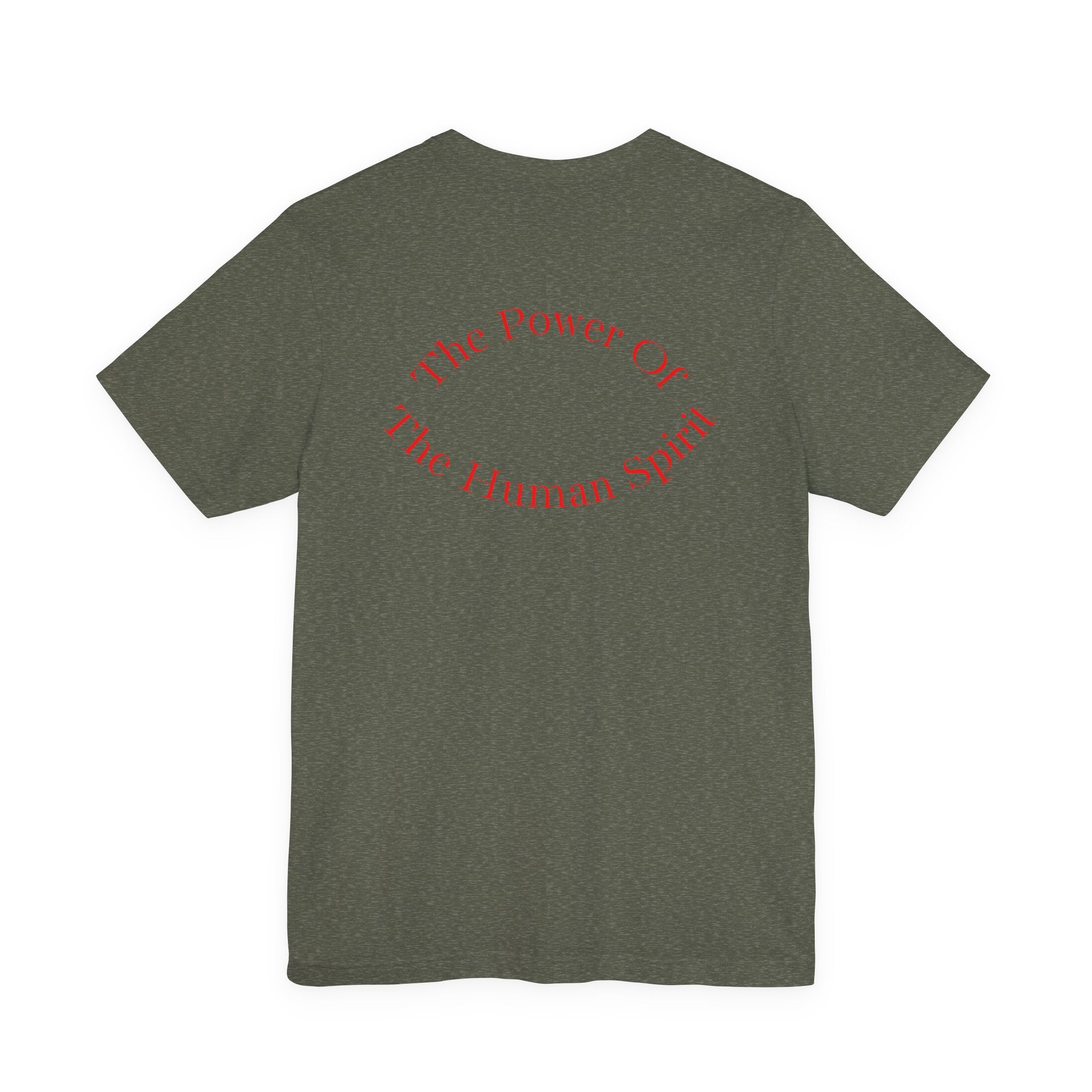 Fitness T-Shirt — "Human Spirit Fitness" Tee with "The Power of The Human Spirit" Back Design