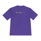 Unapologetically Strong Moisture-Wicking Tee — Rainbow Pride Fitness Shirt