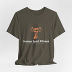 Human Spirit Fitness Unisex Tee - Body Mind Spirit Empowerment Shirt