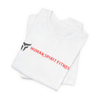 Fitness T-Shirt — "Human Spirit Fitness" Tee with "The Power of The Human Spirit" Back Design