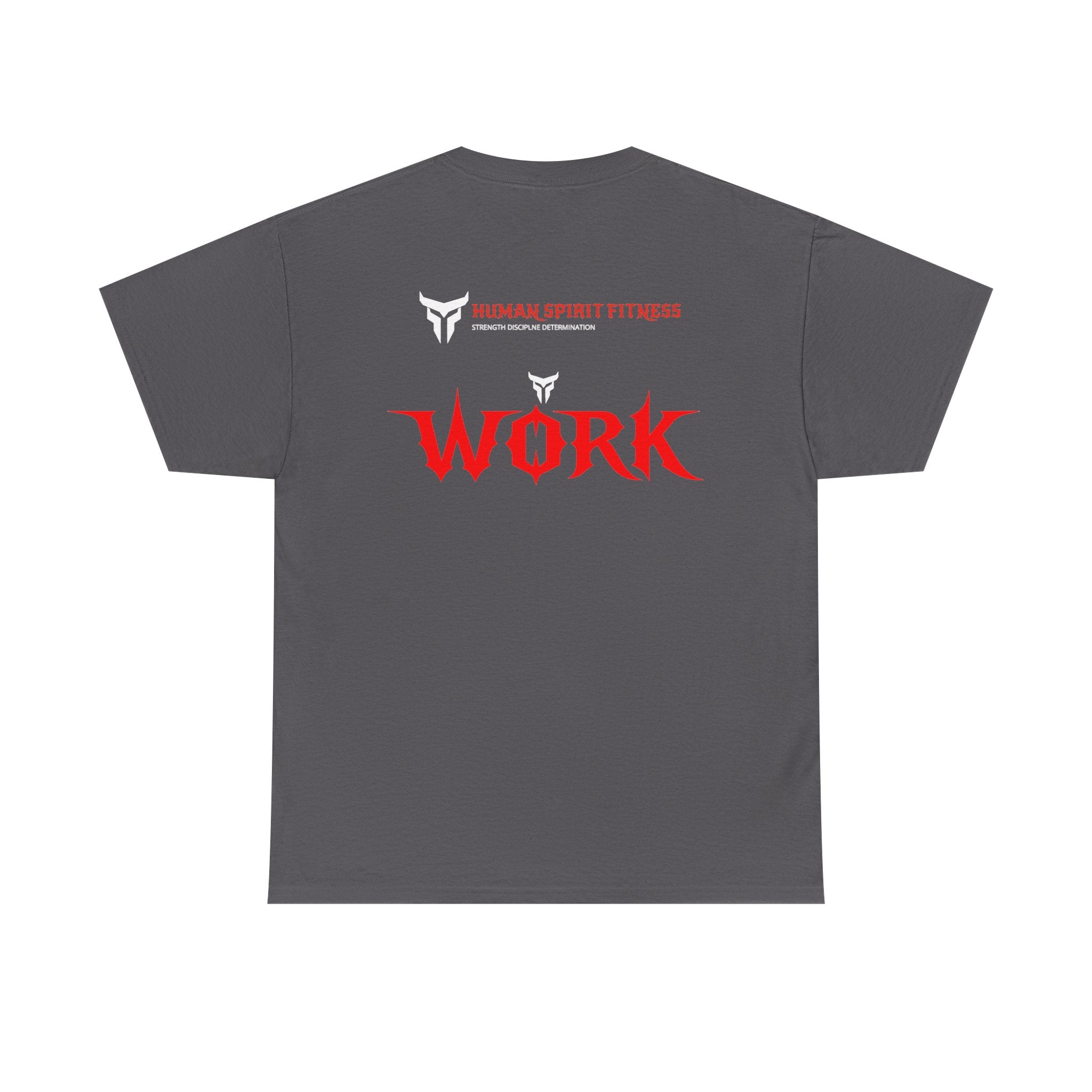 Workout T‑Shirt — 'Work' Spartan Spirit Fitness Gym Tee