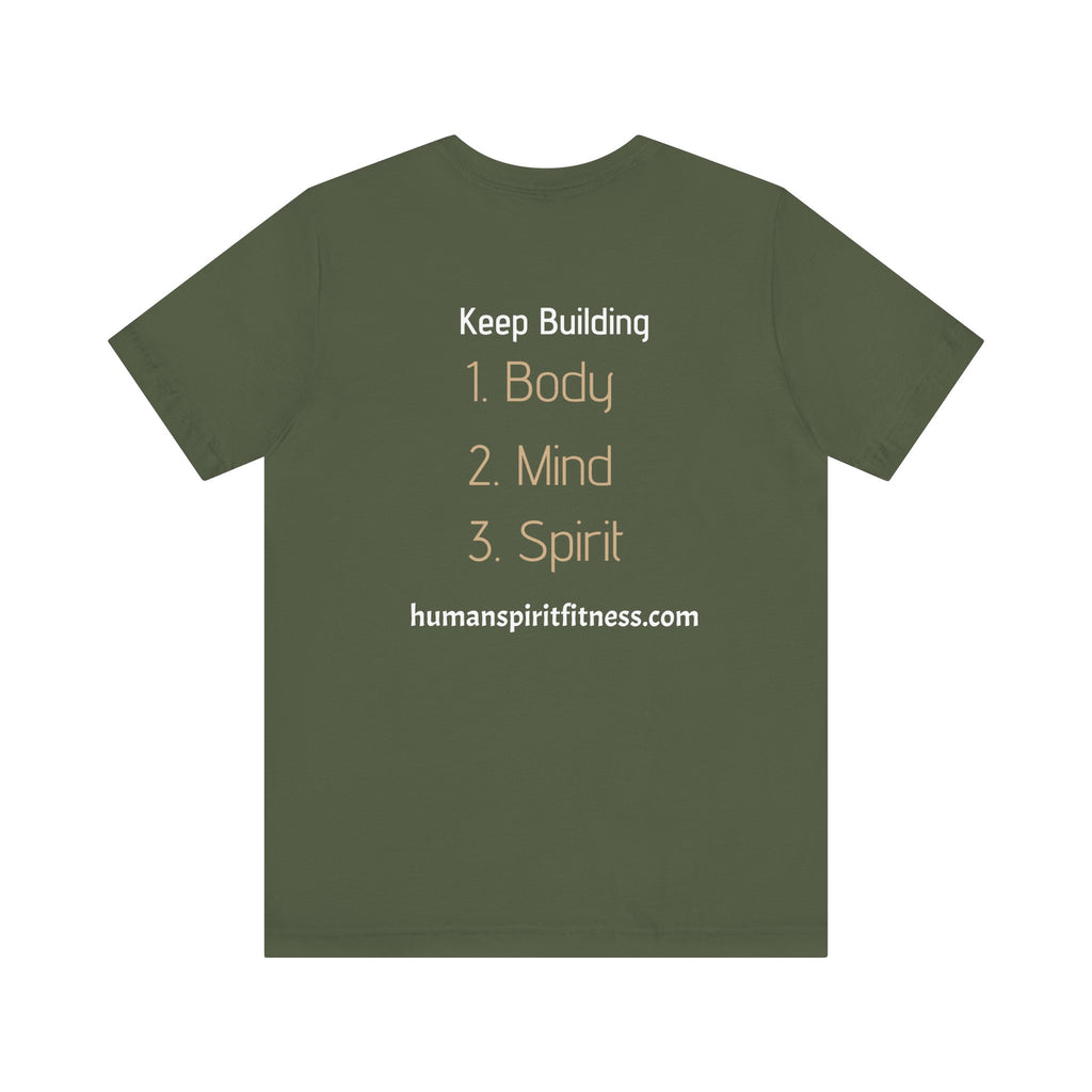 Human Spirit Fitness Unisex Tee - Body Mind Spirit Empowerment Shirt