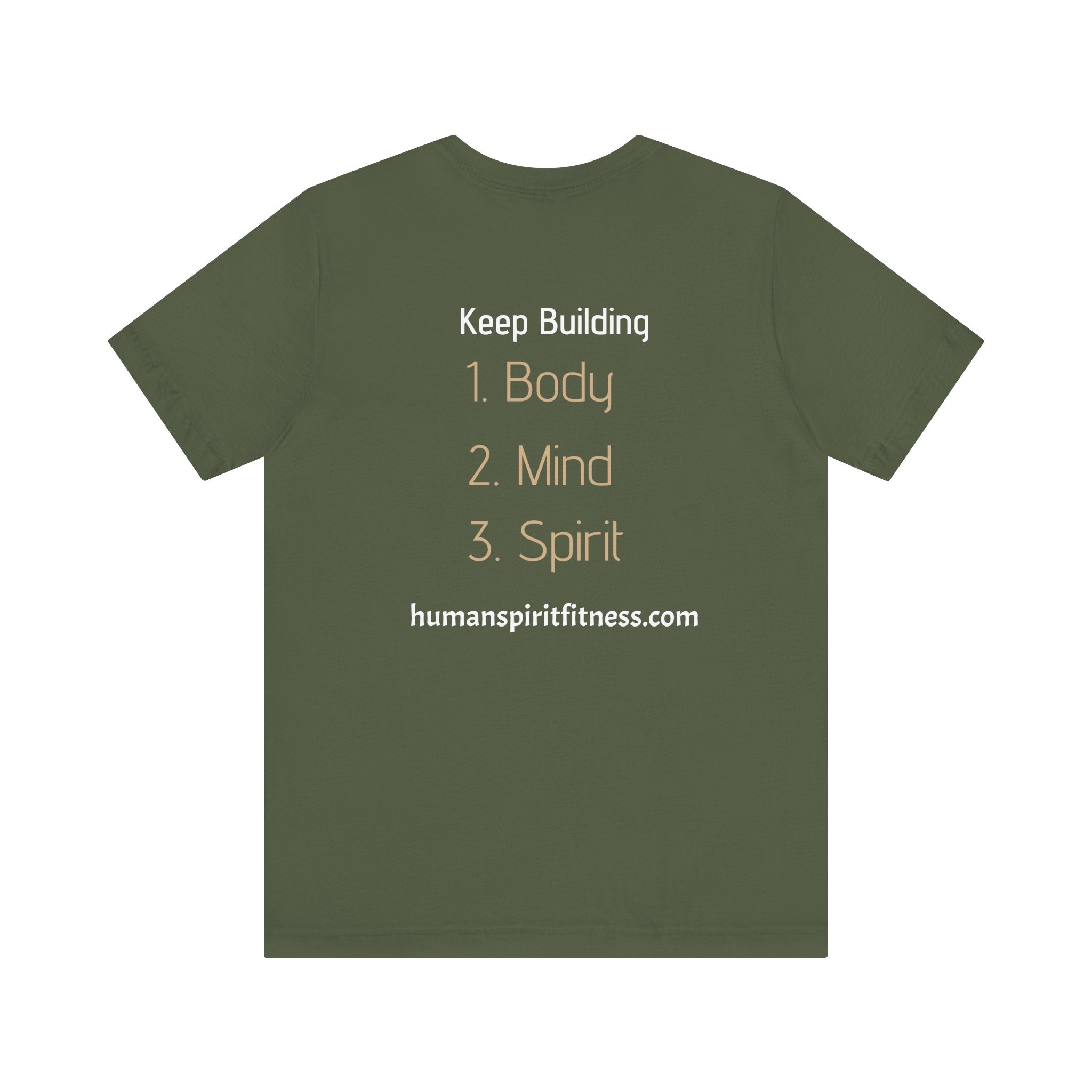 Human Spirit Fitness Unisex Tee - Body Mind Spirit Empowerment Shirt