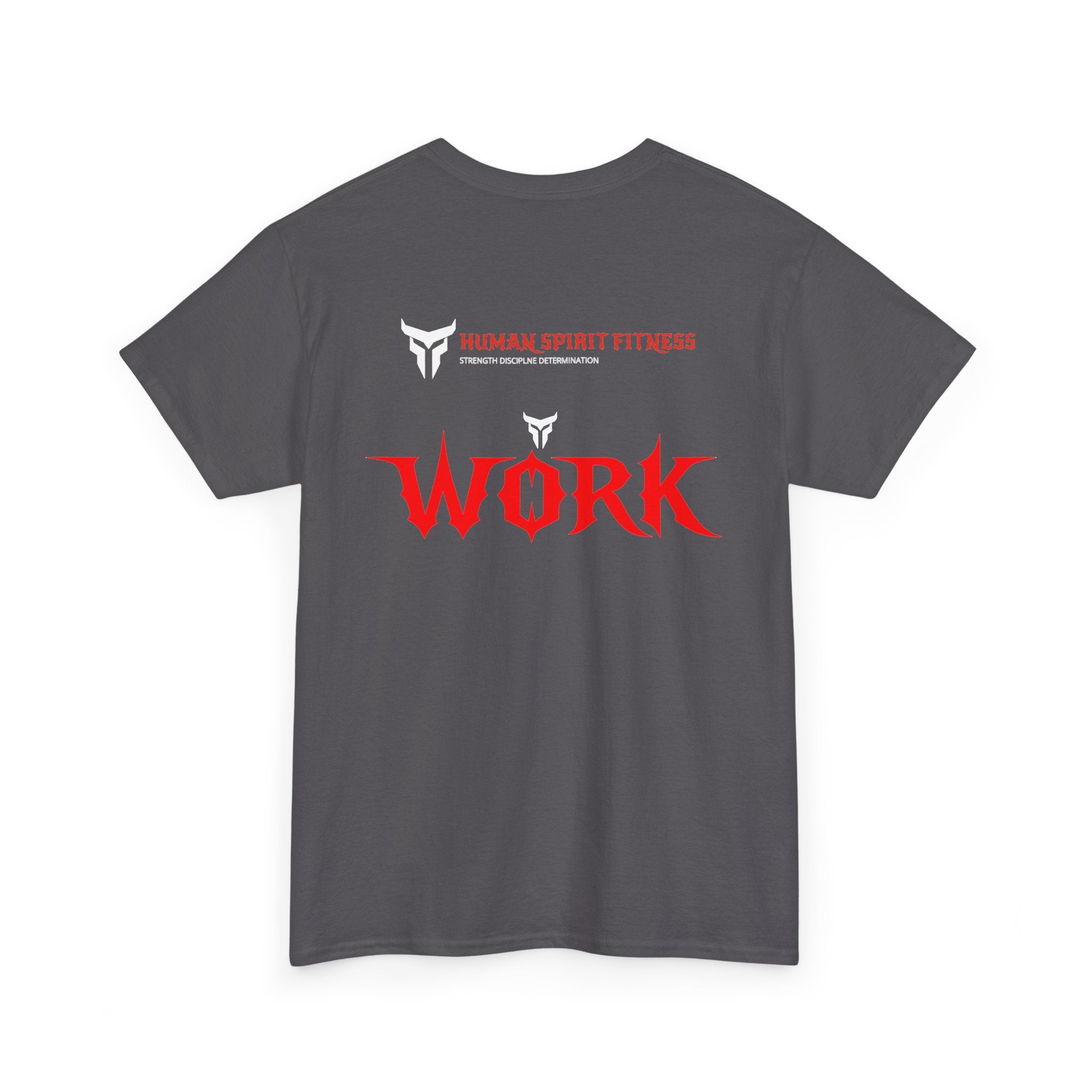 Workout T‑Shirt — 'Work' Spartan Spirit Fitness Gym Tee