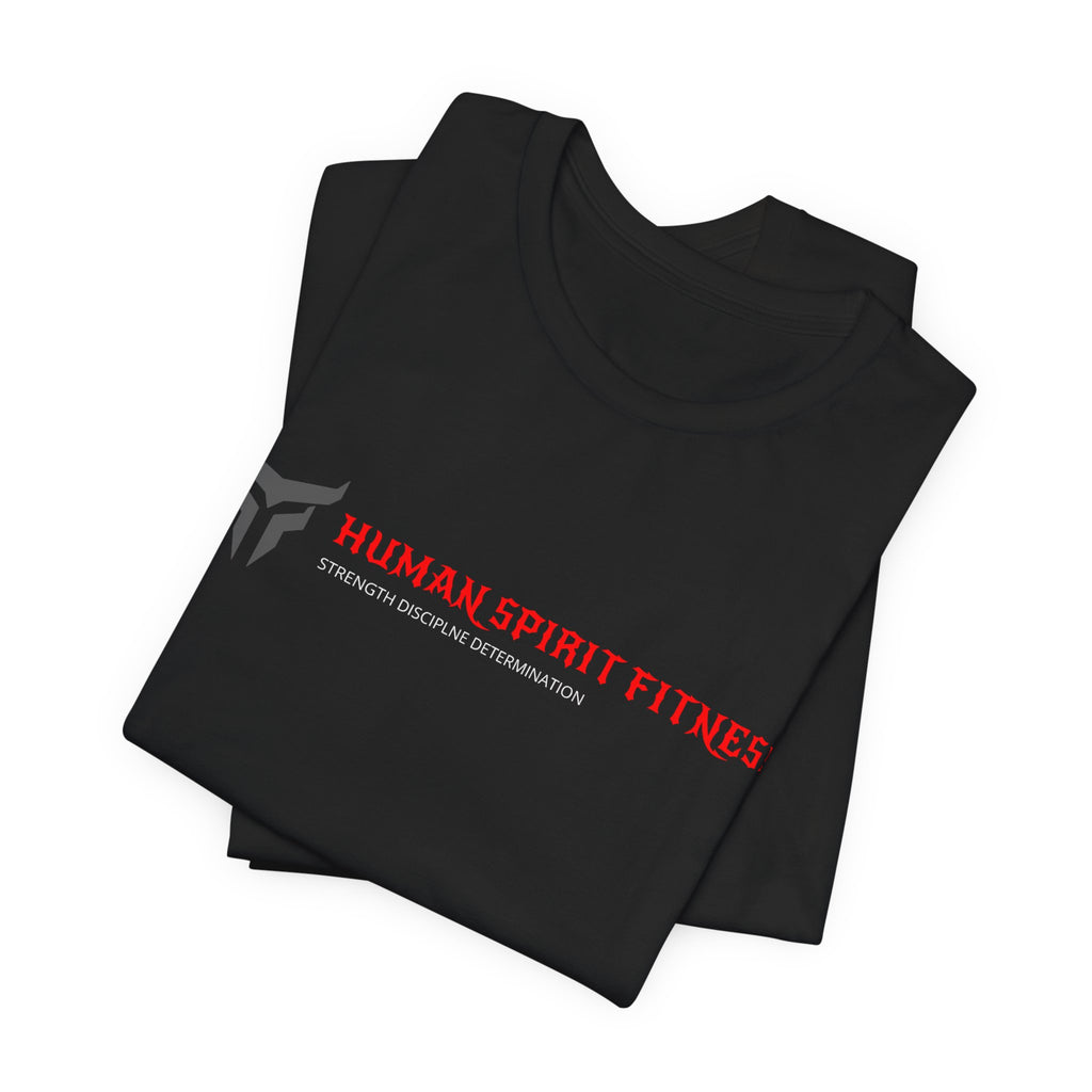Fitness T-Shirt — "Human Spirit Fitness" Tee with "The Power of The Human Spirit" Back Design