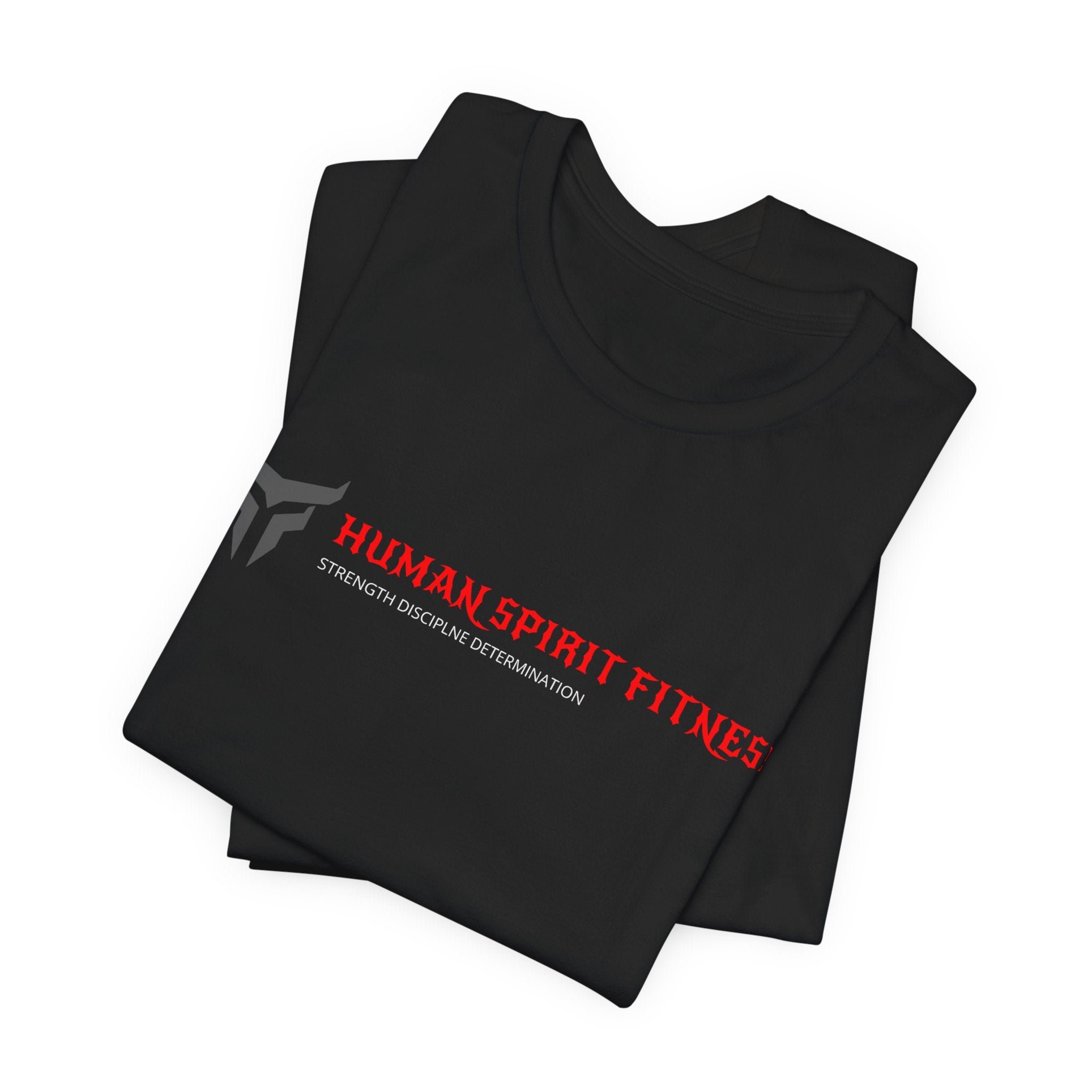 Fitness T-Shirt — "Human Spirit Fitness" Tee with "The Power of The Human Spirit" Back Design