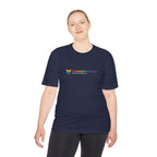 Unapologetically Strong Athletic Tee — Rainbow Pride Fitness Shirt