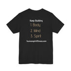 Human Spirit Fitness Unisex Tee - Body Mind Spirit Empowerment Shirt