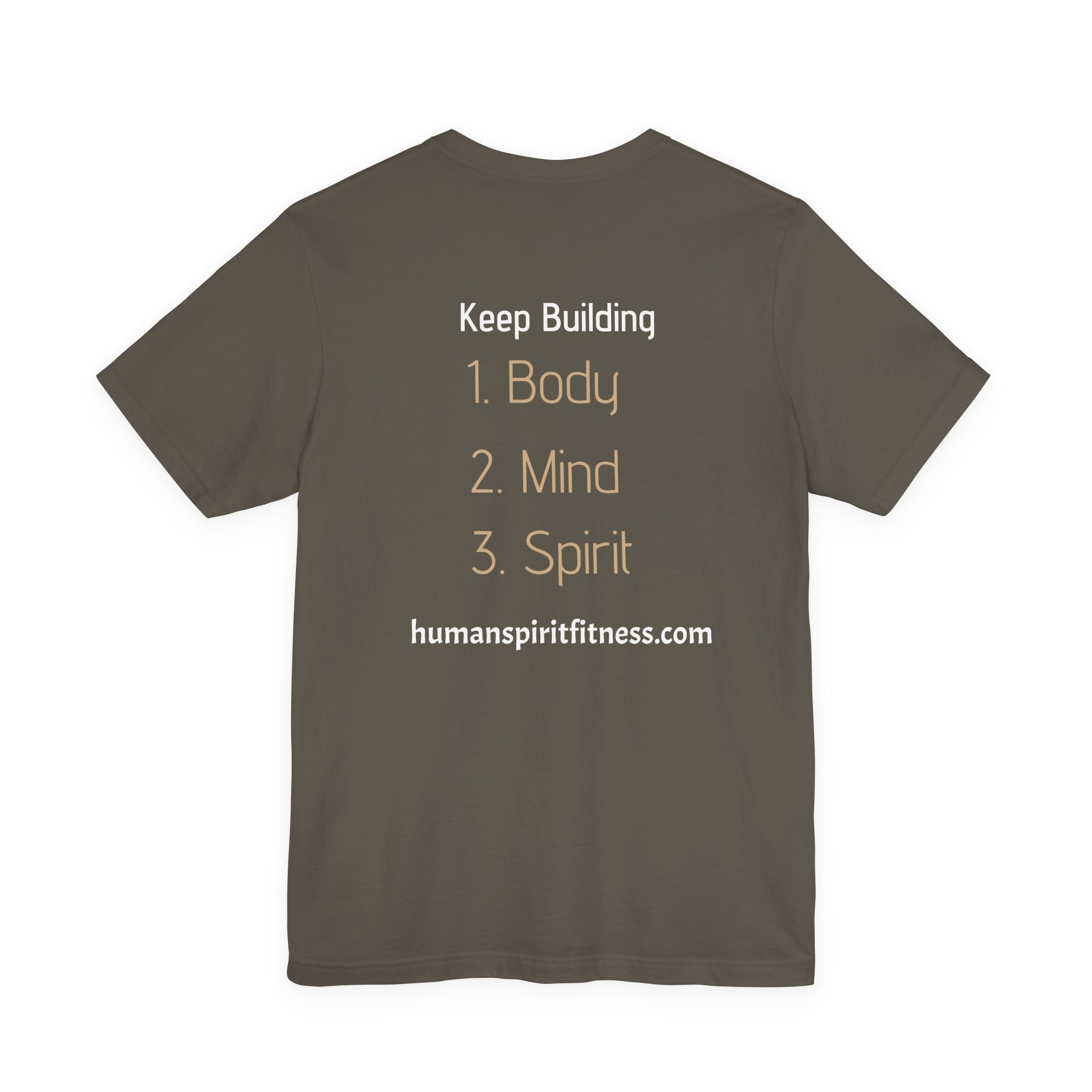 Human Spirit Fitness Unisex Tee - Body Mind Spirit Empowerment Shirt