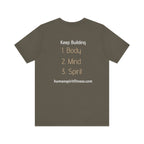 Human Spirit Fitness Unisex Tee - Body Mind Spirit Empowerment Shirt