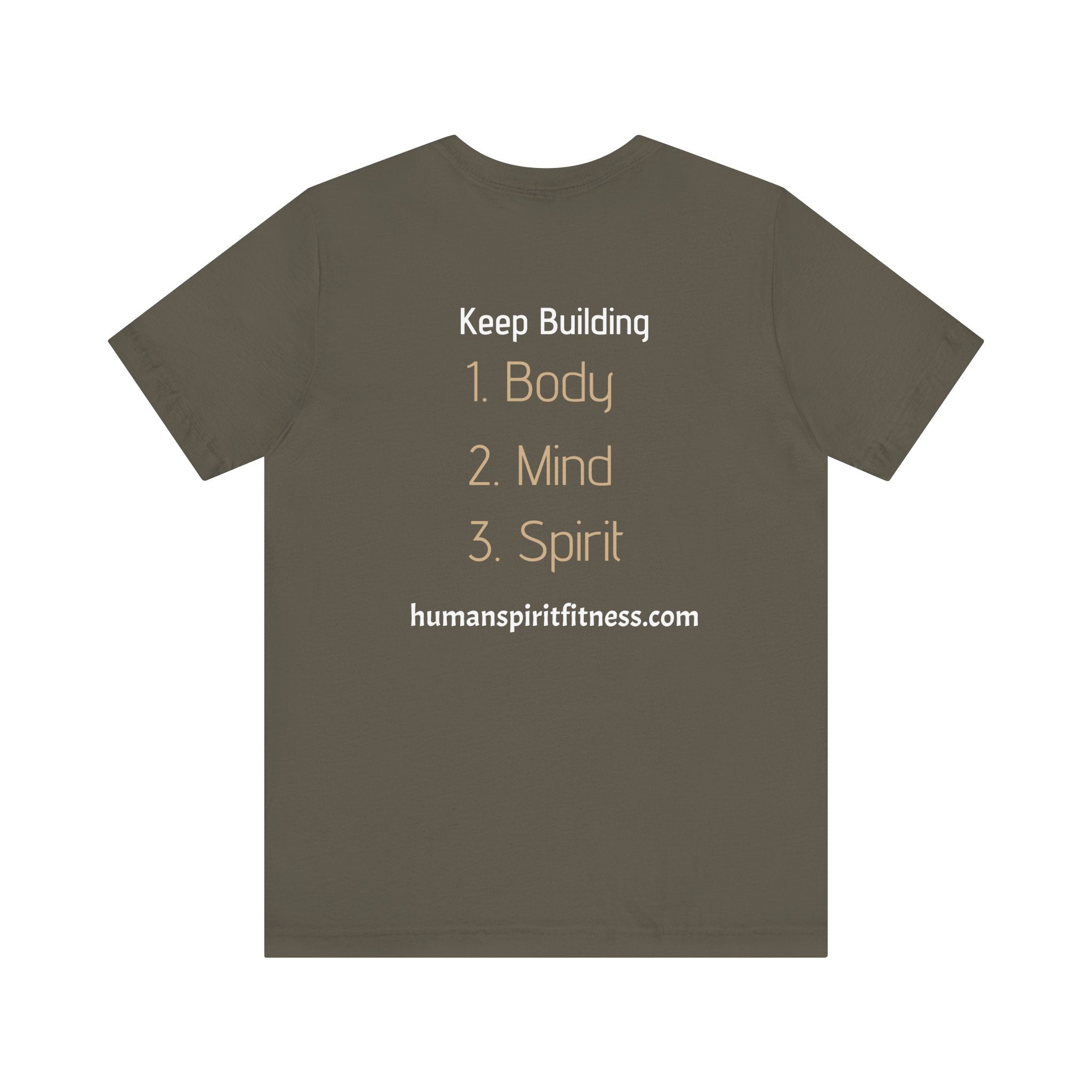 Human Spirit Fitness Unisex Tee - Body Mind Spirit Empowerment Shirt